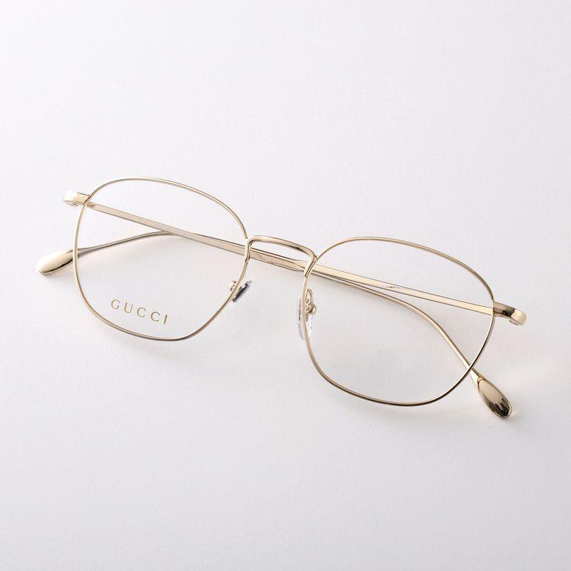 GUCCI（グッチ） メガネ GG1186O メンズ ウェリントン型 メタル