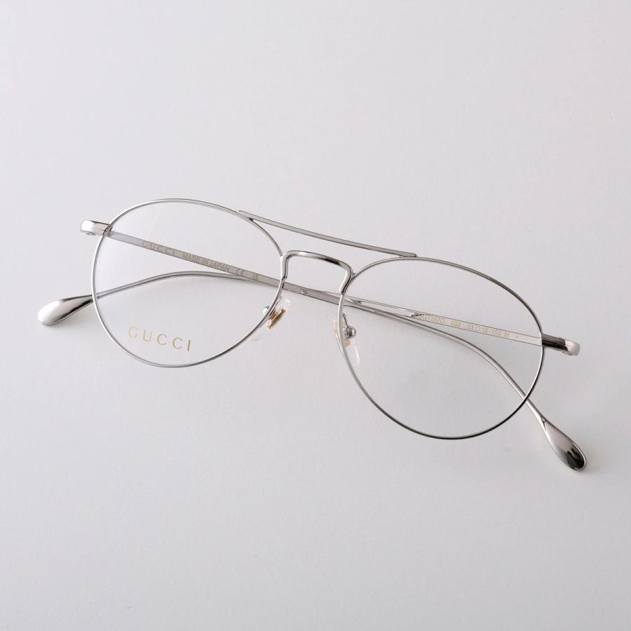 GUCCI（グッチ） メガネ GG1187O レディース ティアドロップ型 メタル
