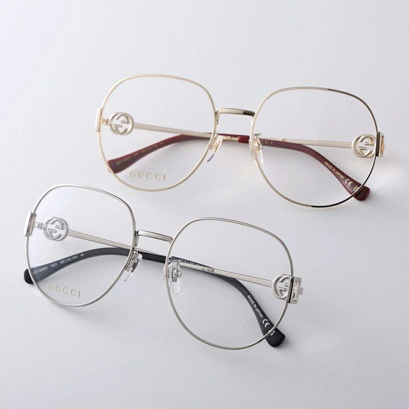 GUCCI（グッチ） メガネ GG1208O レディース ボストン型 メタル