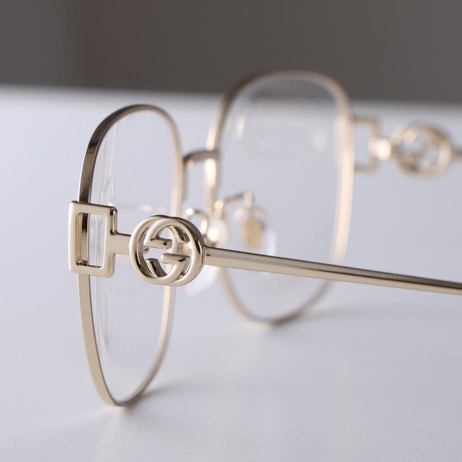 GUCCI グッチ メガネ GG1209O レディース ウェリントン型 メタルフレーム 細フレーム フルリム クリングスタイプ めがね 眼鏡 アイウェア カラー2色の画像
