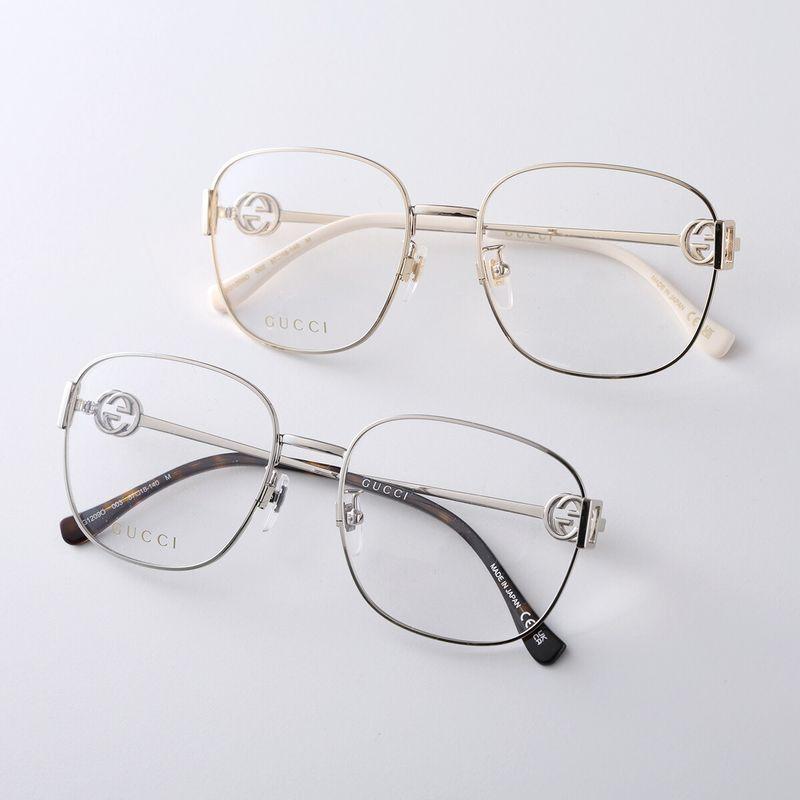 GUCCI（グッチ） メガネ GG1209O レディース ウェリントン型 メタル