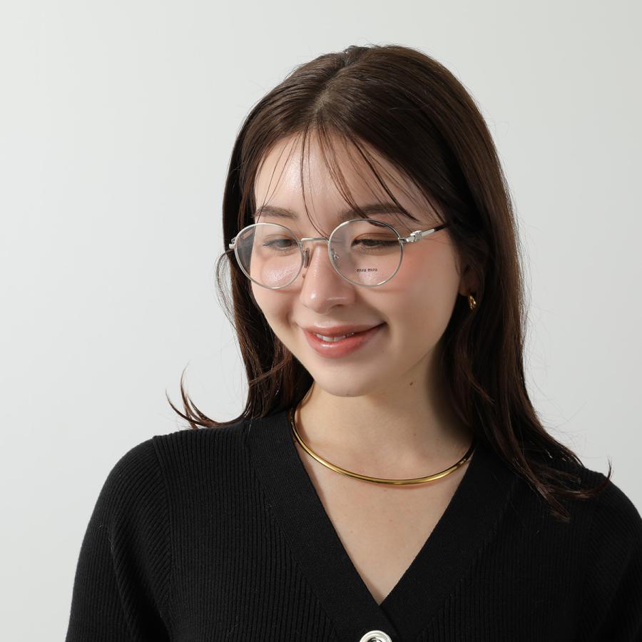 miu miu（ミュウミュウ） メガネ VMU 52X レディース ラウンド型