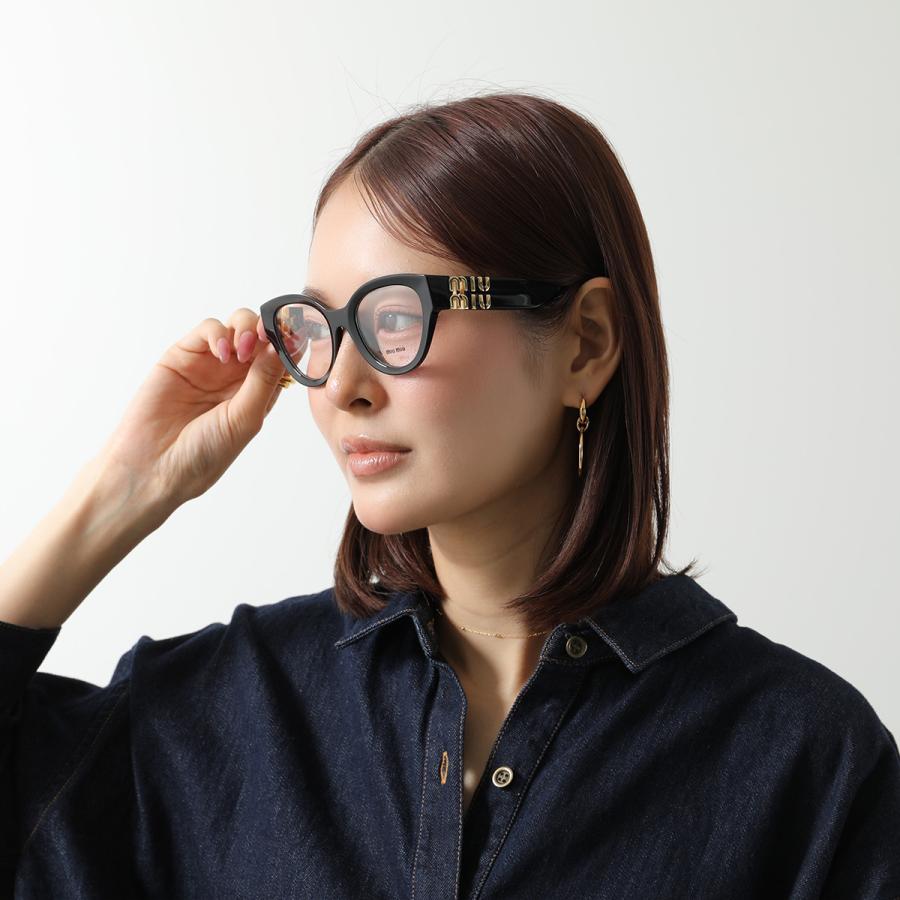 miu miu（ミュウミュウ） メガネ VMU 01V キャットアイ型 セルフレーム