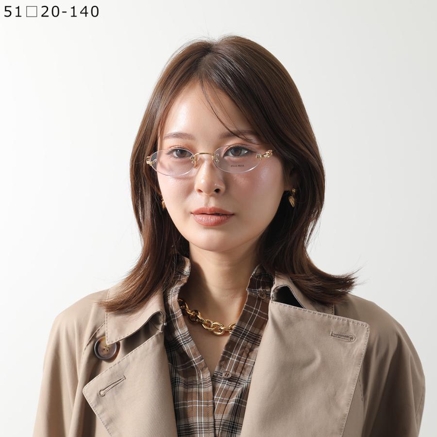 miu miu（ミュウミュウ） メガネ VMU 53W レディース オーバル型