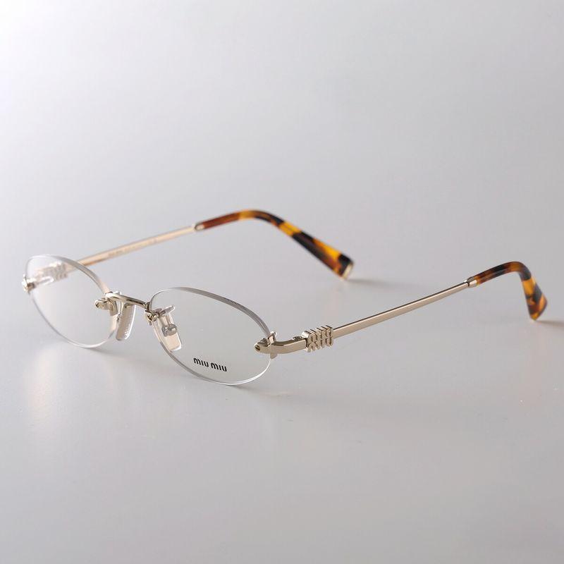 MIUMIU メガネスタンド miu miu（ミュウミュウ） メガネ VMU 53W レディース オーバル型