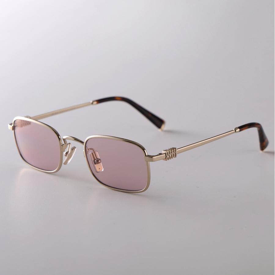 miumiu ミュウミュウ ゴールドフレームサングラス ケース付き miu MIUMIU ミュウミュウ サングラス SMU A53 レディース