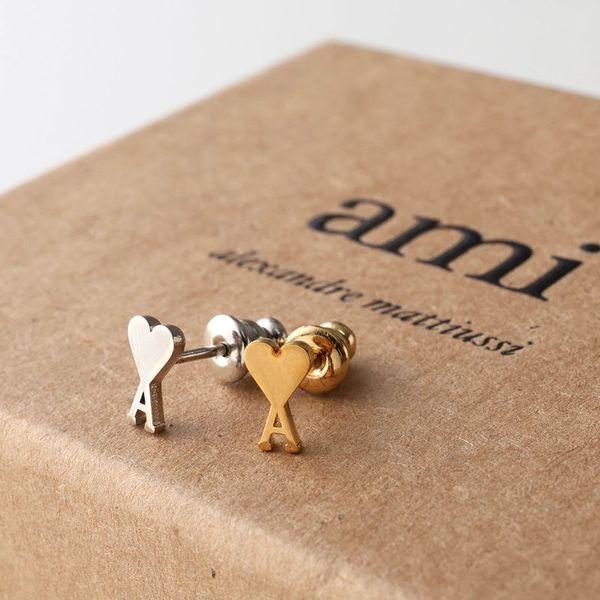 ☆▲美品　 Ami ピアス amiparisハートモチーフ 片耳用ピアス 中古品 AMI Alexandre Mattiussi ami paris アミパリス ピアス UJW955.361