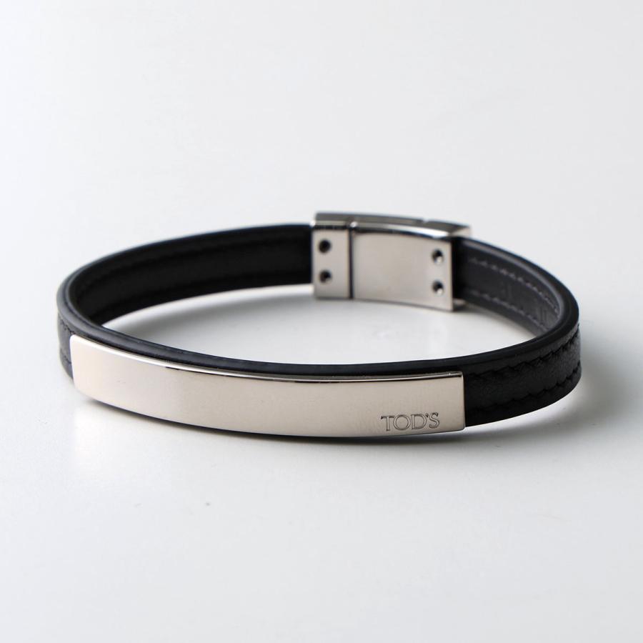 TOD'S トッズ　メンズ　ブレスレット　レザー TOD'S TODS トッズ ブレスレット T TIMELESS Tタイムレス