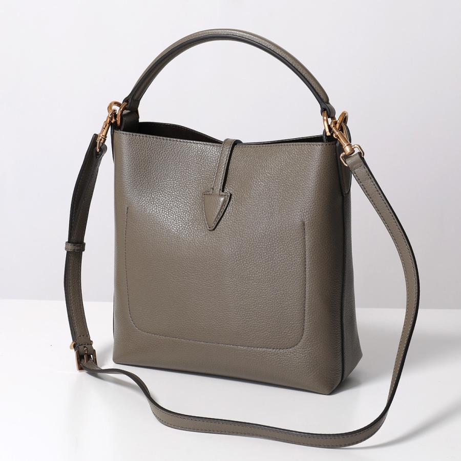 美品 トッズ TOD'S ダブルT クロコ型押しバケットバッグ ショルダーバッグ Tod's double T ワンショルダーバッグ ブラウン 美品 【公式通販】