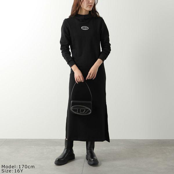 【新品✨タグ付き】DIESEL ディーゼル Dロゴ刺繍 ブラックワンピース S 新品✨タグ付き】DIESEL ディーゼル Dロゴ刺繍 ブラックワンピース S