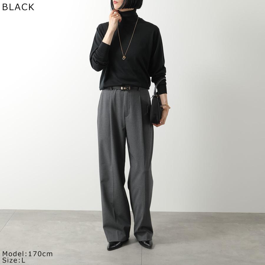 【美品】JOHN SMEDLEY タートルネック　30G ブラック S JOHN SMEDLEY（ジョンスメドレー） ニット AOFIE アオフィー 30G