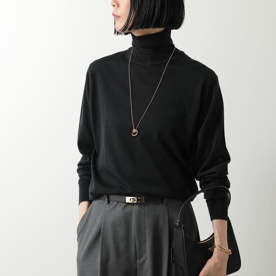 【美品】JOHN SMEDLEY タートルネック　30G ブラック S JOHN SMEDLEY（ジョンスメドレー） ニット AOFIE アオフィー 30G