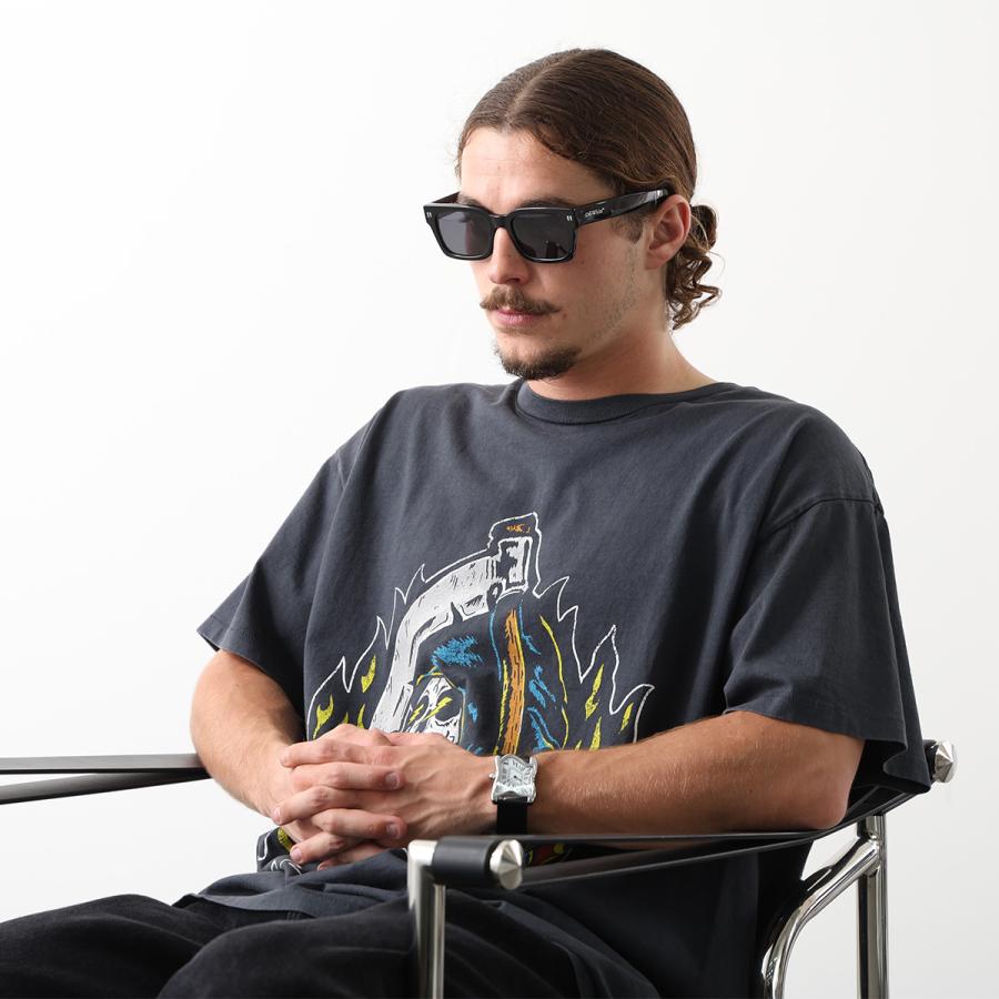 オフホワイト virgil スクエアフレーム サングラス　off-white Off-White Eyewear Roma スクエアフレーム サングラス | ホワイト