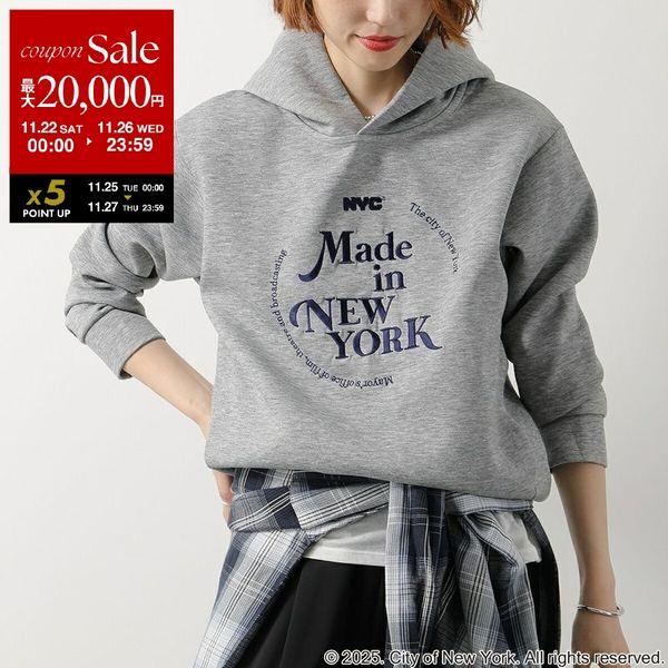 NYC × GOOD ROCK SPEED】NEW YORK HOODIE：フーディ