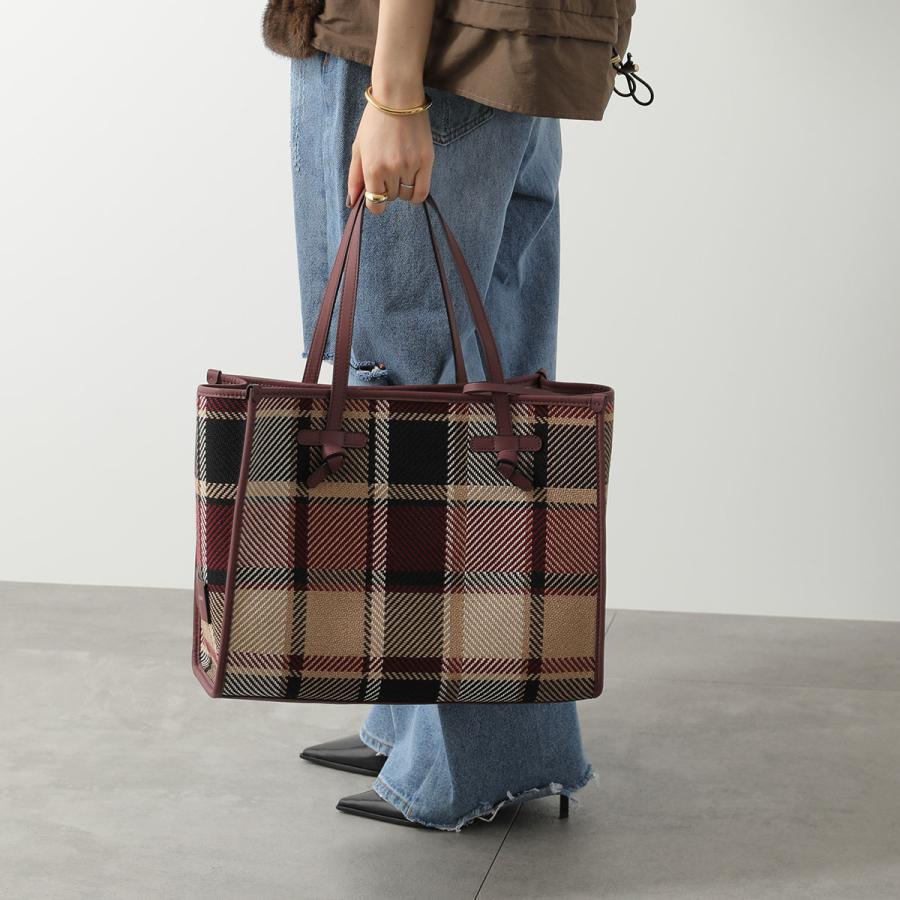 GIANNI CHIARINI チェック柄トートバッグ（ポーチ付き） GIANNI CHIARINI（ジャンニ キアリーニ） トートバッグ MARCELLA M