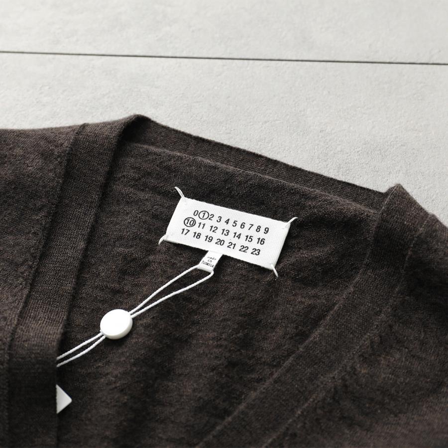 MAISON MARGIELA メゾンマルジェラ カーディガン S50HP0027 M13098 レディース ウール ニット 長袖 Vネック エルボーパッチ カラー2色 S50HP0027M13098524Mの画像