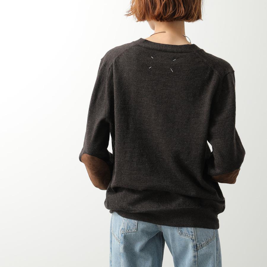 MAISON MARGIELA メゾンマルジェラ カーディガン S50HP0027 M13098 レディース ウール ニット 長袖 Vネック エルボーパッチ カラー2色 S50HP0027M13098524Mの画像