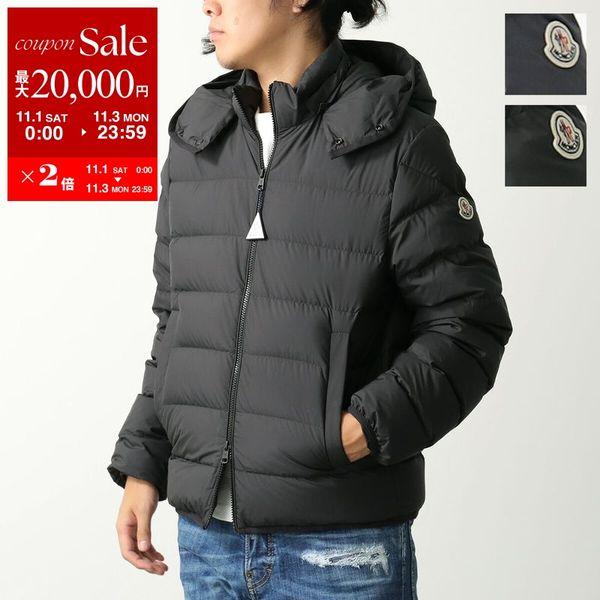 MONCLER フード付きブラックダウンジャケット 正規品 MONCLER モンクレール ダウン ダウンジャケット ナーレイ