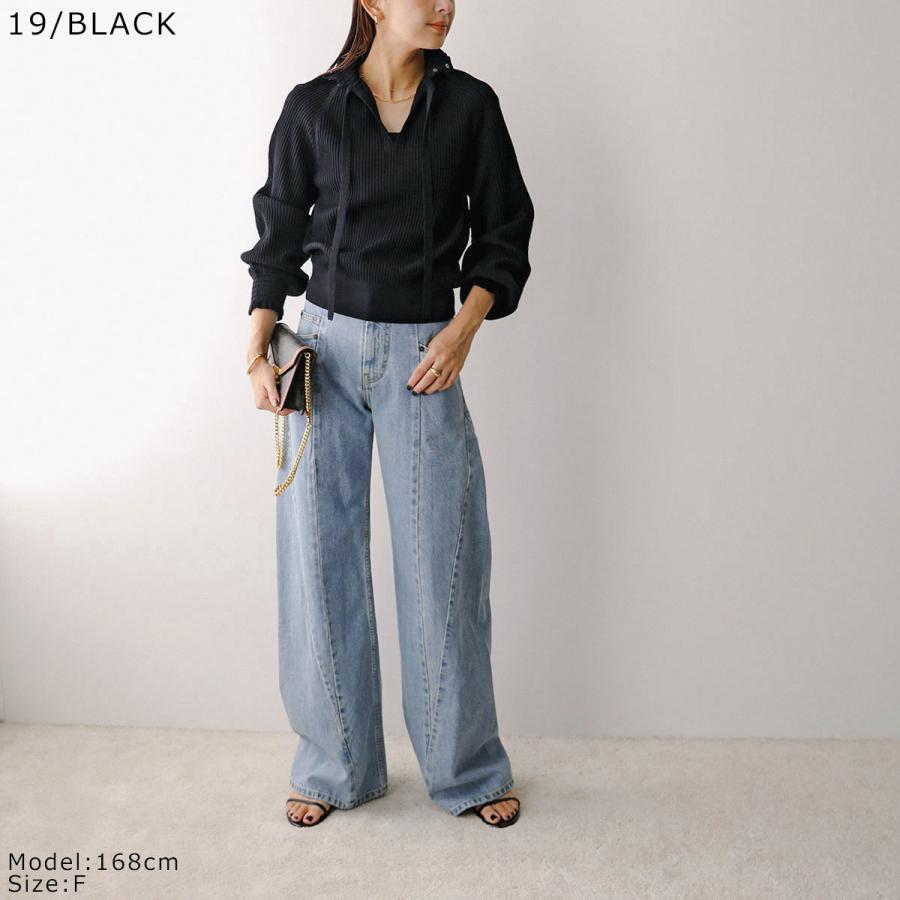 Marilyn Moon（マリリンムーン） ニット rayon nylon ripple 2way