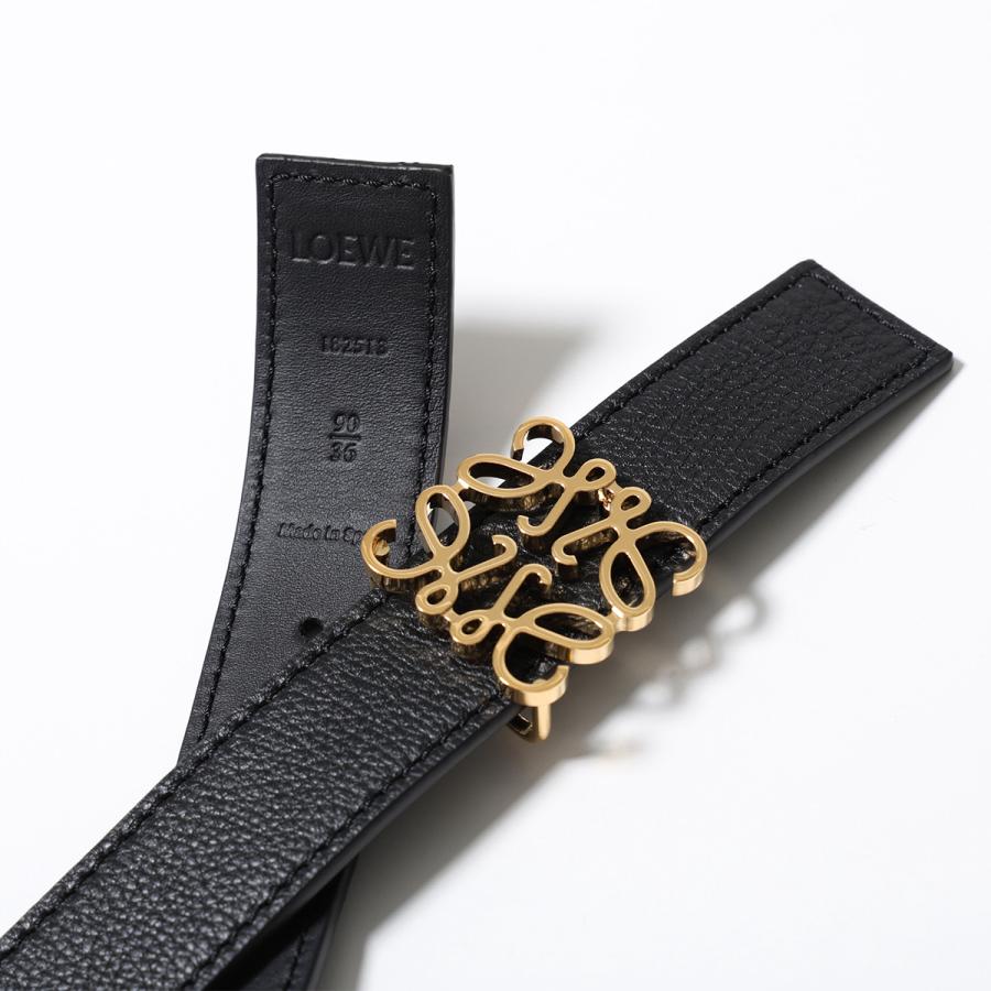 入手困難✨ ロエベ LOEWE ベルト ロゴプレート 金具 レザー ブラック LOEWE（ロエベ） ベルト E821Z26X08 レディース レザー リバーシブル