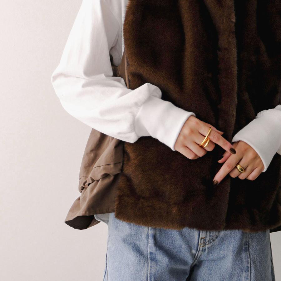 Trois trois トロワ ファーベスト T256-83045 レディース エコファー