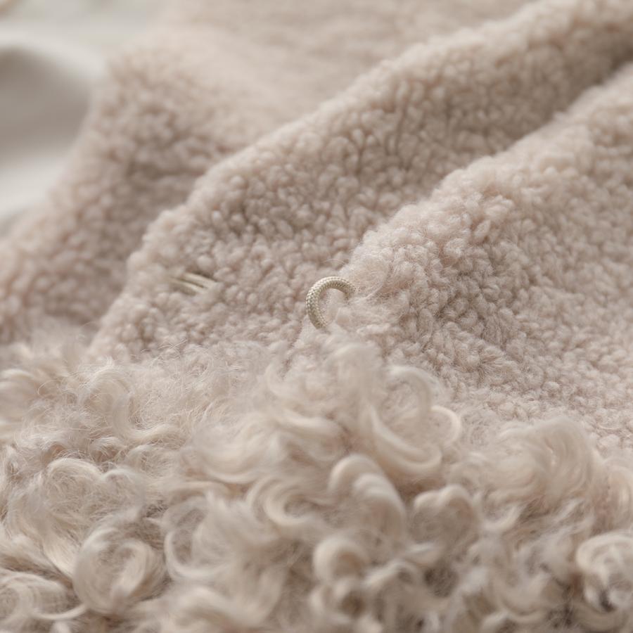 PASSIONE（パシオーネ） ベスト 536411 レディース ボア ジレ Vネック