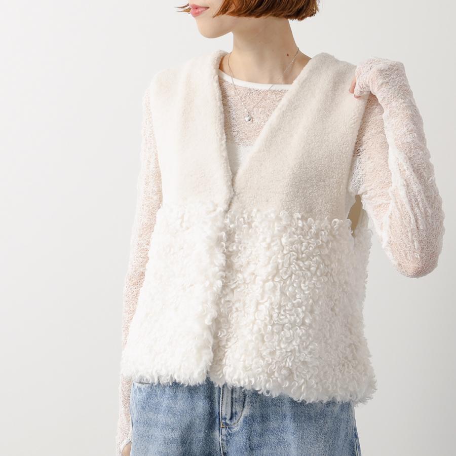 PASSIONE パシオーネ／ジレベスト／ボアベスト／オフホワイト 楽天市場】パシオーネ PASSIONE ベスト ファーベスト ボアベスト