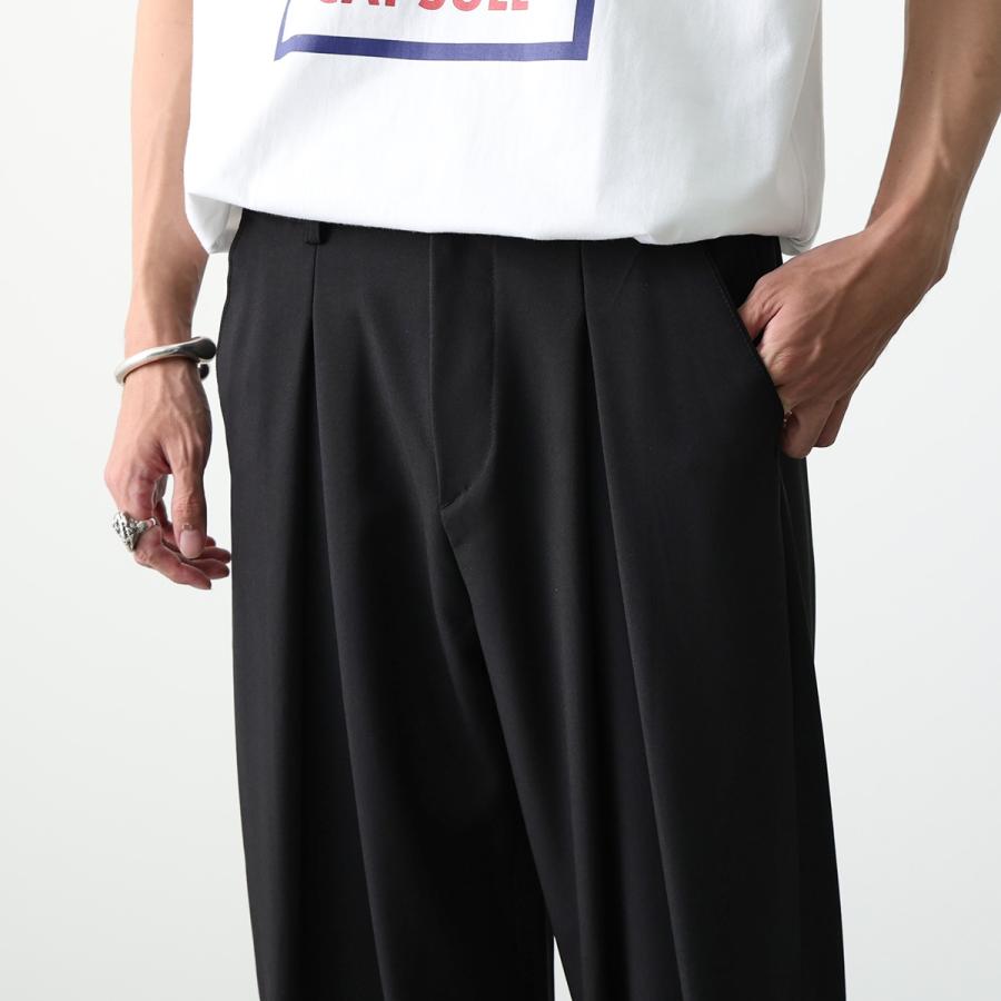 EKAT エカット スラックス DOUBLE TUCK WIDE PANTS ESM2409358 メンズ