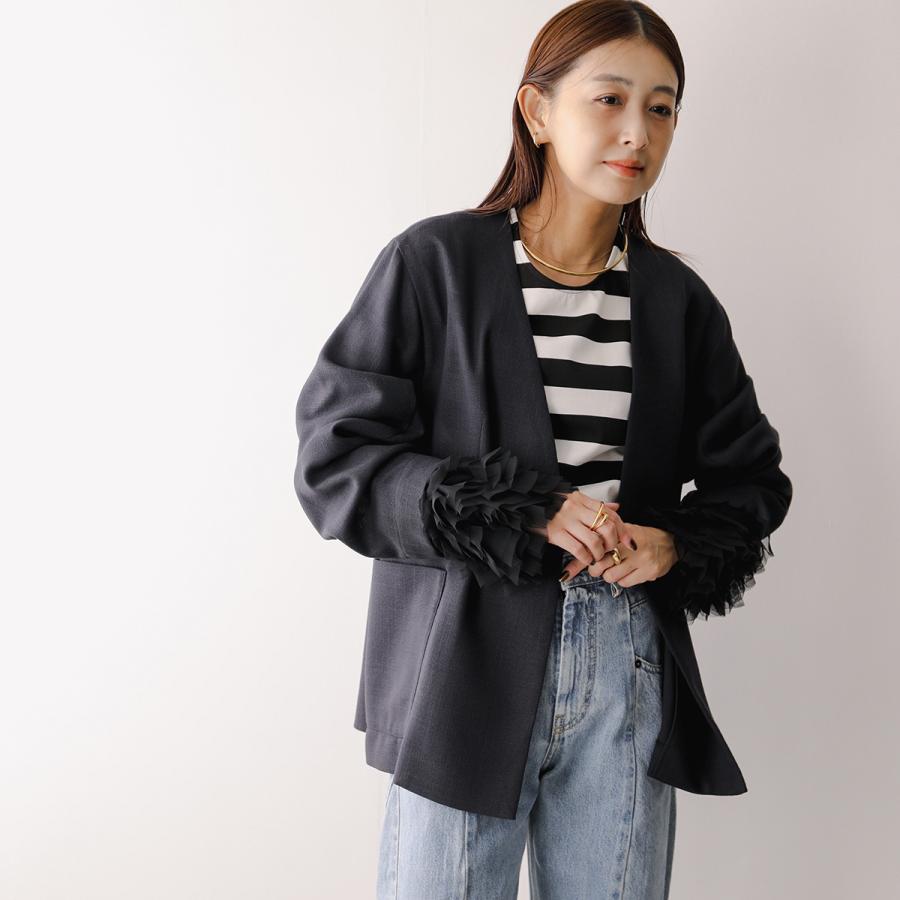 PICCIN PERLA ピッチン 袖チュールカットソー 907140 レディース