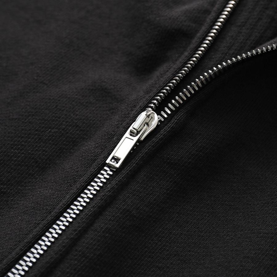 Rick Owens リックオウエンス パーカー WINDBREAKER RU02E1241 JTC メンズ ジップアップ スウェット フーディ ドローストリング 裏起毛 09/BLACKの画像