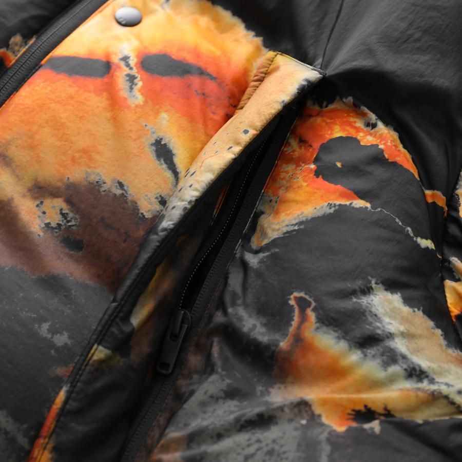 Y-3 ワイスリー ダウンジャケット AOP PUFFER JACKET KA2364 メンズ ナイロン パフ ジップアップ インナースリーブ ロゴ MULTCO/BLACKの画像