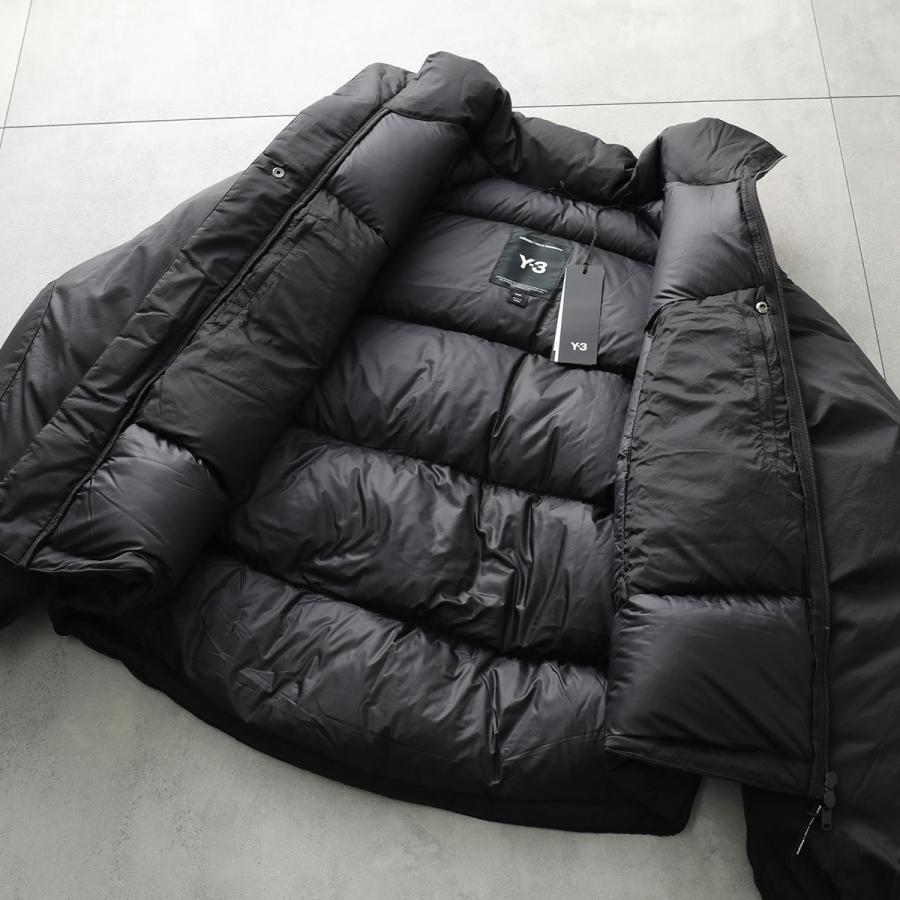 Y-3 ワイスリー ダウンジャケット PUFFER JACKET パファー ジャケット JX7282 メンズ ナイロン パフ ジップアップ スタンドカラー ロゴ BLACKの画像