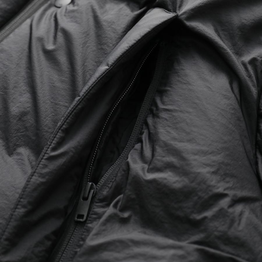 Y-3 ワイスリー ダウンジャケット PUFFER JACKET パファー ジャケット JX7282 メンズ ナイロン パフ ジップアップ スタンドカラー ロゴ BLACKの画像