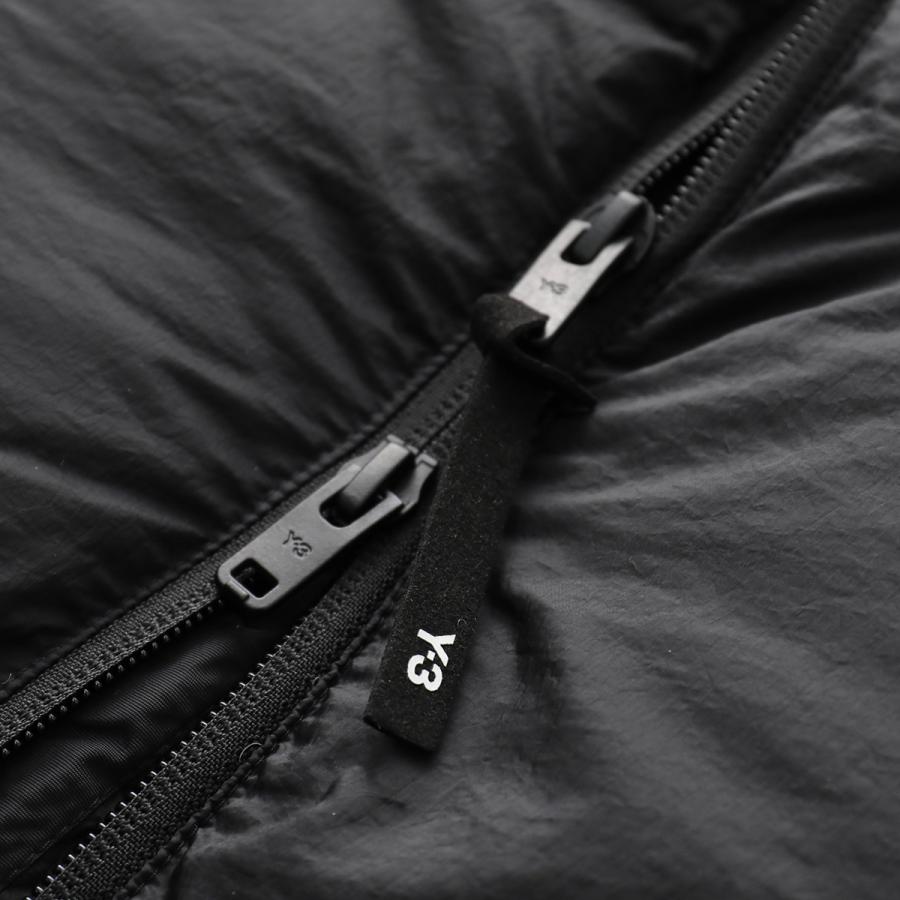 Y-3 ワイスリー ダウンベスト PUFFER VEST パファー ベスト JX7281 メンズ ナイロン パフ ジップアップ パッカブル ロゴ BLACKの画像