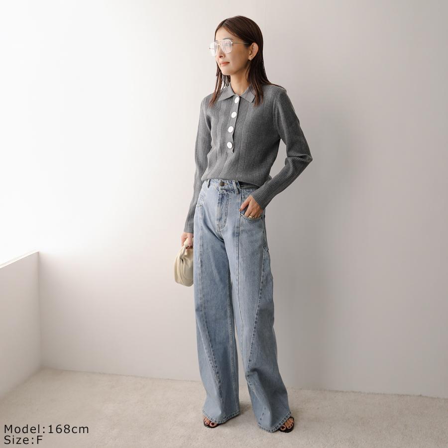 Torrazzo Donna（トラッゾドンナ） ニット ポロシャツ 6262-462