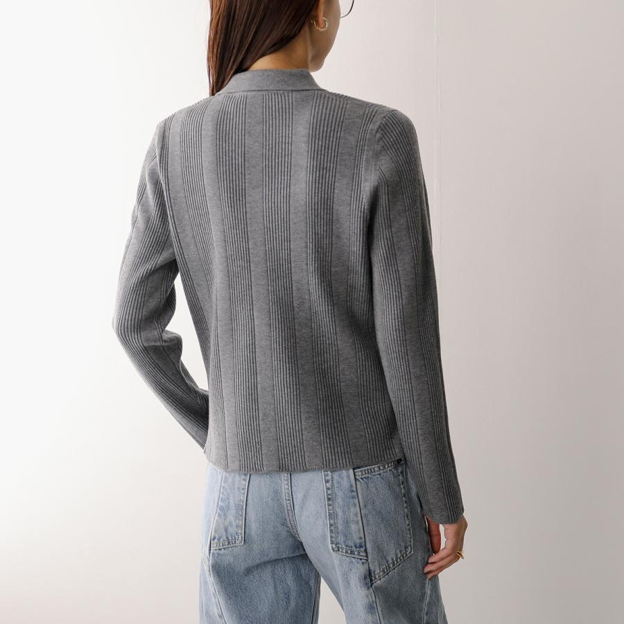 【新品】TORRAZZO DONNA ダークグレー　リブ編み ポロ トップス 楽天市場】TORRAZZO DONNA トラッゾドンナ ニット ポロシャツ 6262-462