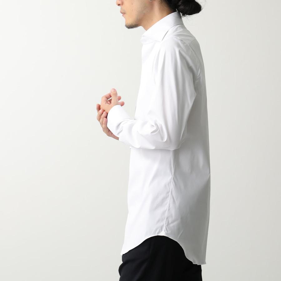 フィナモレ FINAMORE 長袖シャツ ホワイト 40-15 3/4 ② フィナモレ FINAMORE 長袖シャツ ホワイト 40-15 3/4 フィナモレ
