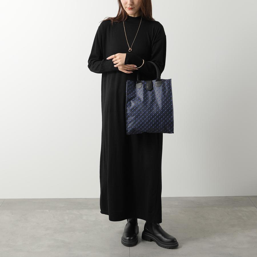 ⭐️新品未使用⭐️　ゲラルディーニ　ソフティ　ハンドバッグ　PVC×レザー　ネイビー GHERARDINI（ゲラルディーニ） 新品同様 ハンドバッグ トートバッグ