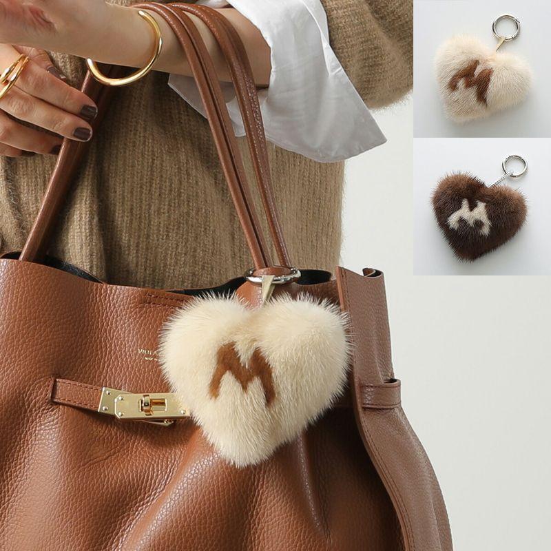 【おまとめ】IACUCCIバッグ、マルコマージファーバッグ2個 MARCO MASI（マルコマージ） バッグチャーム BAG-CUORE-VISONE