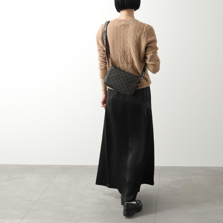 CELINE セリーヌ トリオンフ ミディアム ショルダー バッグ ブラウン S-H-3271 197202DND.38OS CELINE（セリーヌ） ショルダーバッグ Horizontal Messenger