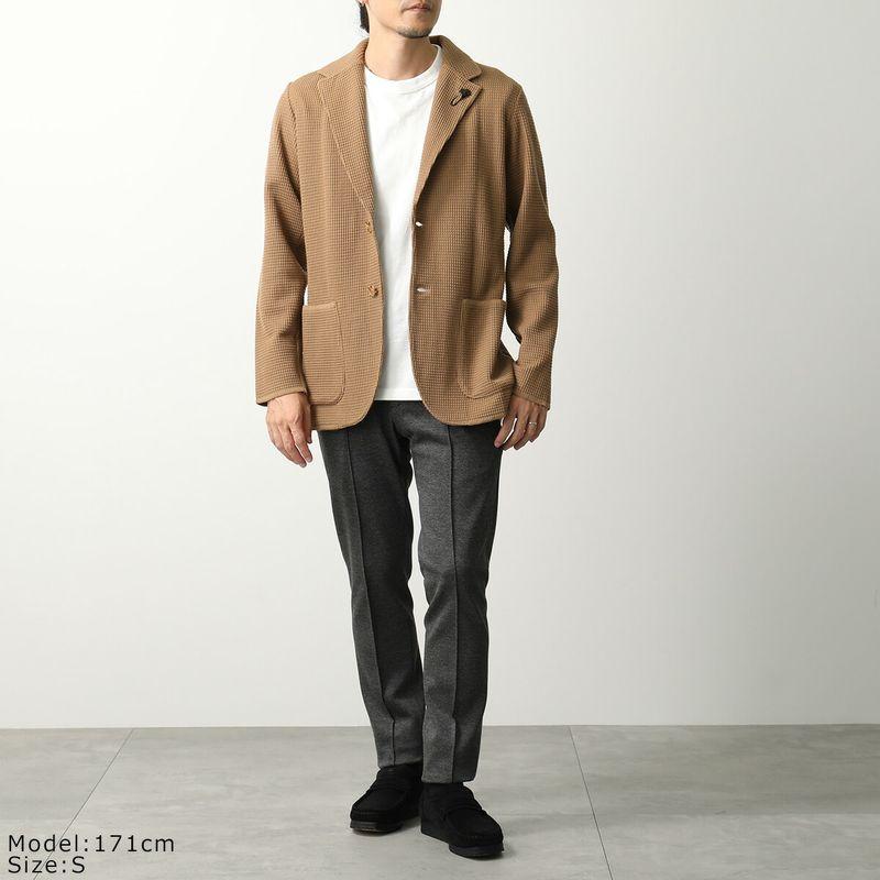 美品 ラペル付　ラルディーニ　ニット ジャケット　XS　テーラード　アンコン LARDINI（ラルディーニ） ニットジャケット CNCLJM56 AA65001 メンズ