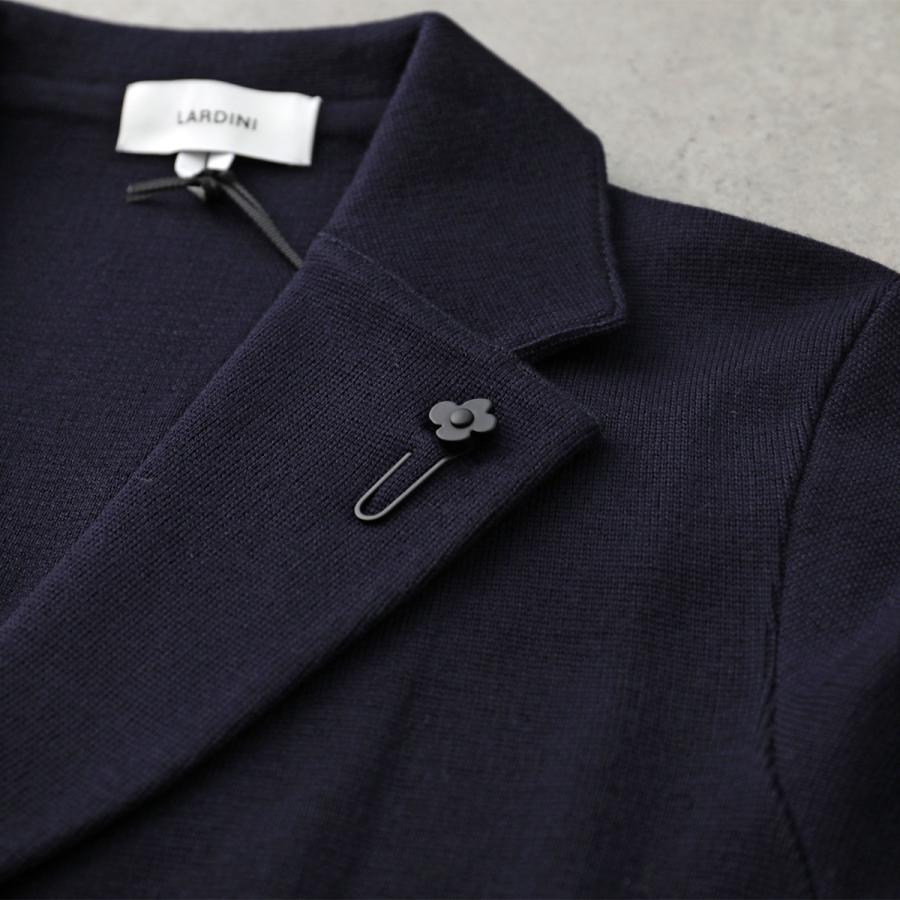 LARDINI ラルディーニ ニットジャケット CNCLJM56 CN65000 メンズ カーディガン シングルブレスト サイドベンツ ラペルピン 2B カラー5色の画像