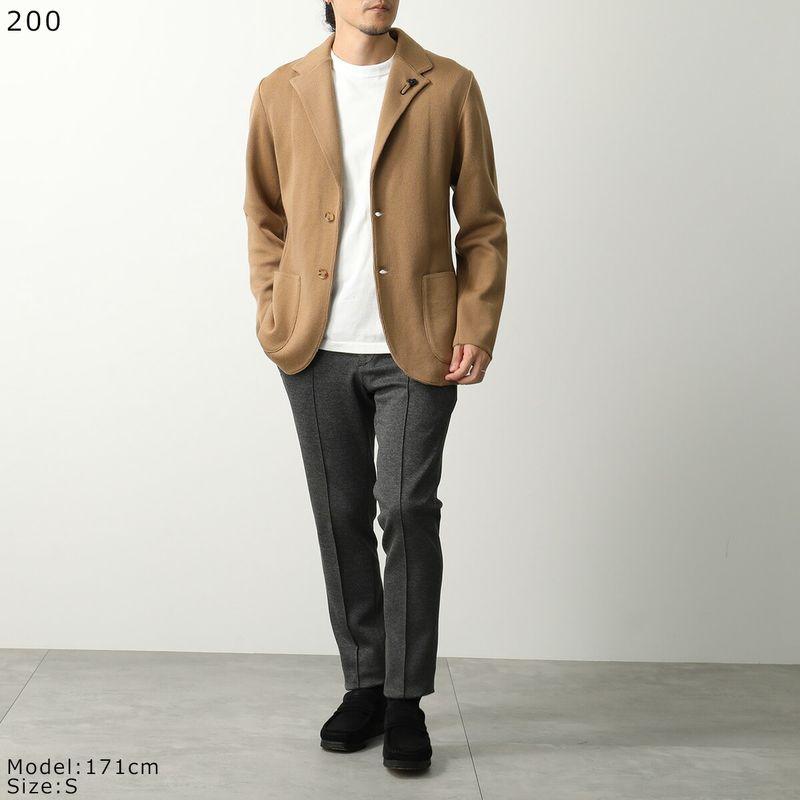 ​極美品 ラルディーニ 現行 ニットジャケット ブートニエール ブラウン M LARDINI（ラルディーニ） ニットジャケット CNCLJM56 CN65000 メンズ