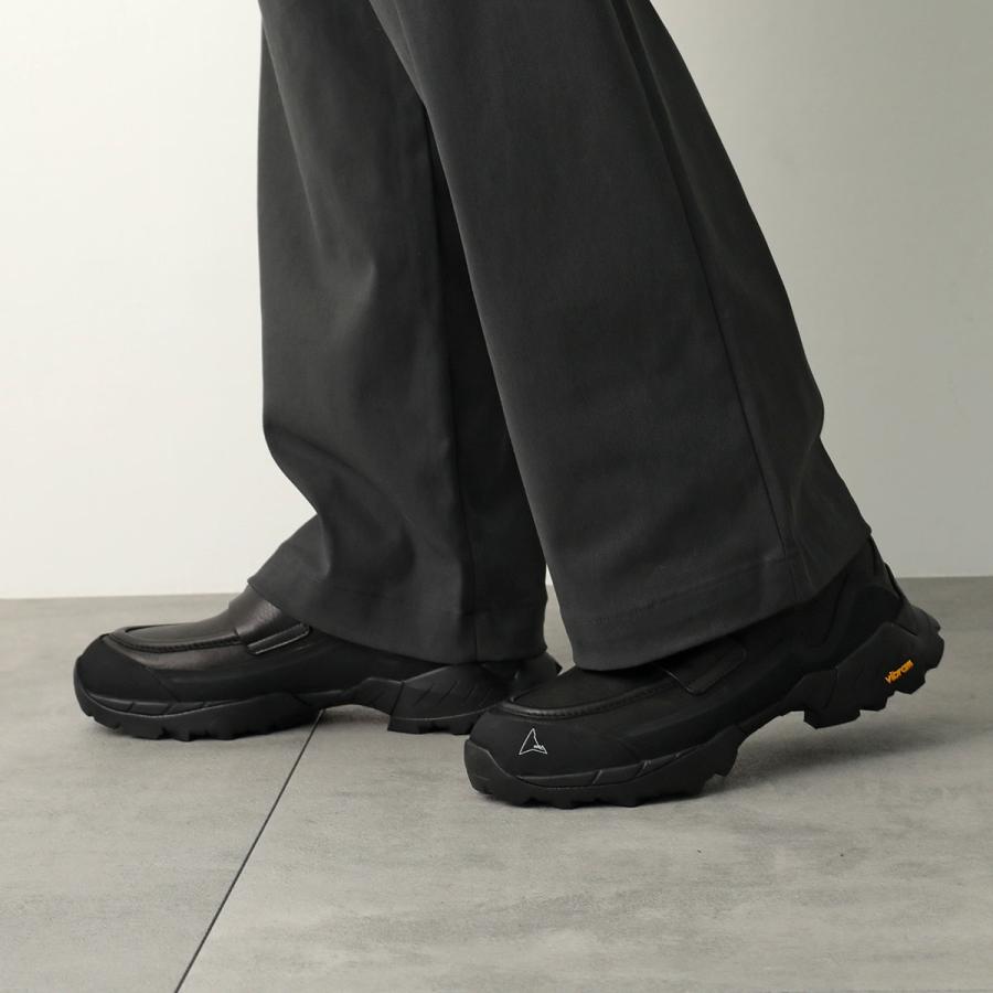 ROAレザーローファー ROA レザーローファー | ブラック | FARFETCH JP