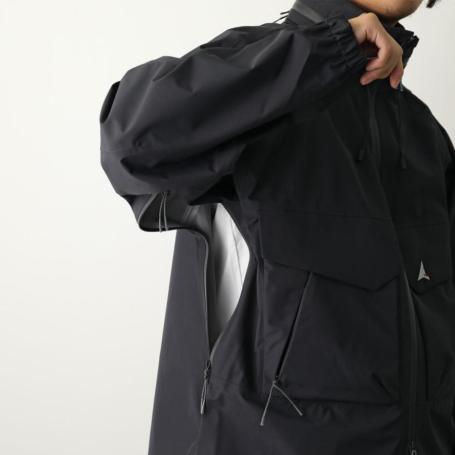 ROA ロア ナイロンジャケット 3L Creek Jacket RBMW0449FA301 メンズ 3レイヤー フード収納 撥水 ブルゾン アウター BLK00/Blackの画像