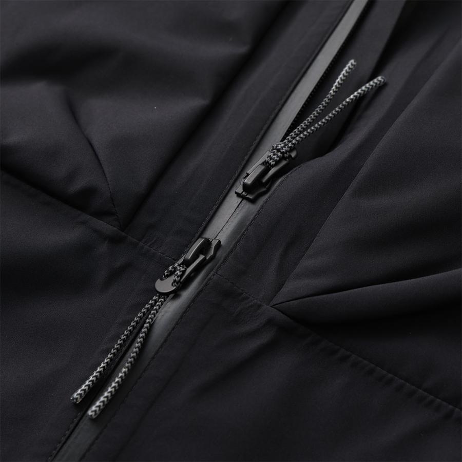 ROA ロア ナイロンジャケット 3L Creek Jacket RBMW0449FA301 メンズ 3レイヤー フード収納 撥水 ブルゾン アウター BLK00/Blackの画像