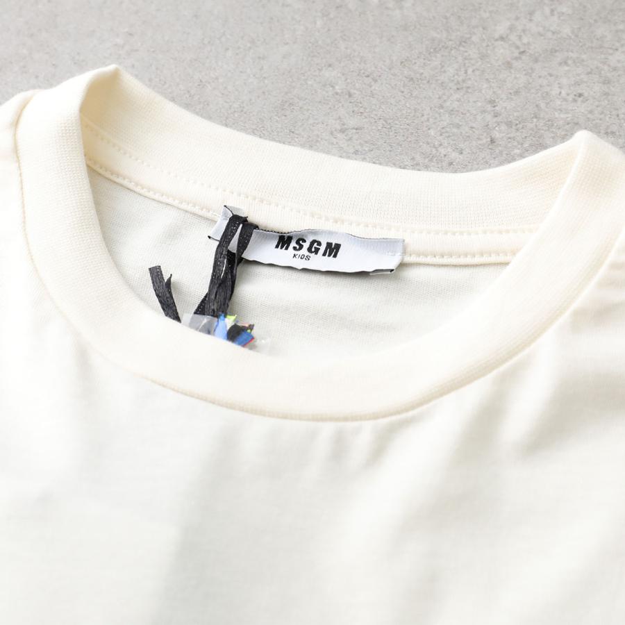 エムエスジーエム プリント Tシャツ カットソー 猫 ネコ クルーネック 半袖 MSGM（エムエスジーエム） MSGM KIDS キッズ Tシャツ F5MSJGTH120