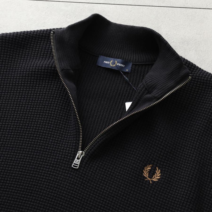 FRED PERRY（フレッドペリー） セーター WAFFLE STITCH HALF ZIP