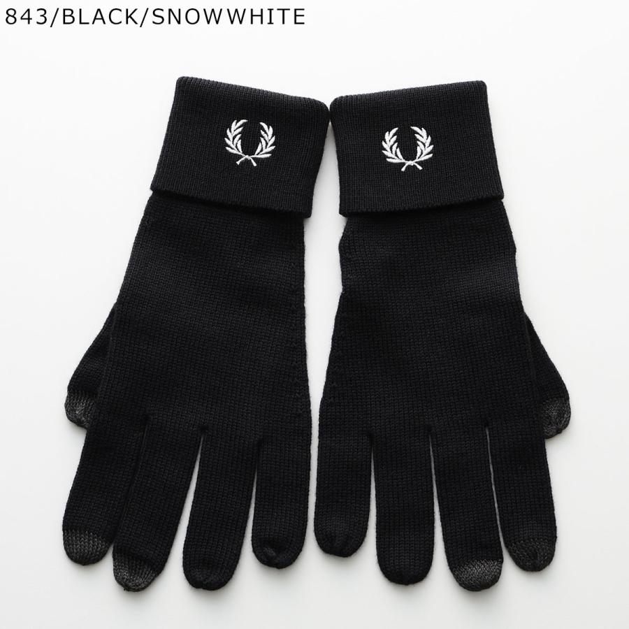 【新品未使用】FRED PERRY ウール グローブ S77 ・Lサイズ FRED PERRY（フレッドペリー） 手袋 フィンガーレス ウール グローブ