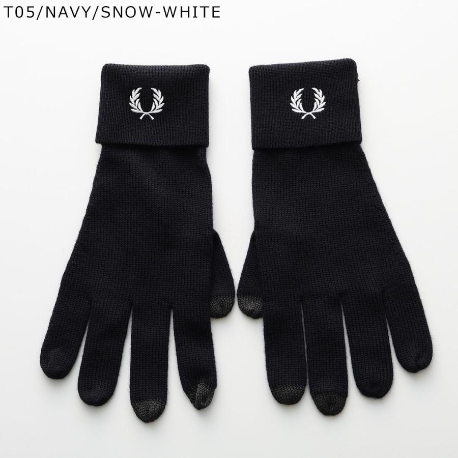 【新品未使用】FRED PERRY ウール グローブ S77 ・Lサイズ FRED PERRY（フレッドペリー） グローブ CLASSIC MERINO WOOL GLOVES